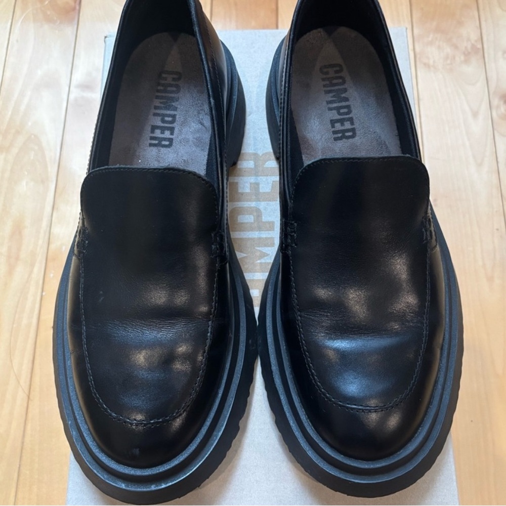 Camper Women’s Walden Black Loafers Size US 8